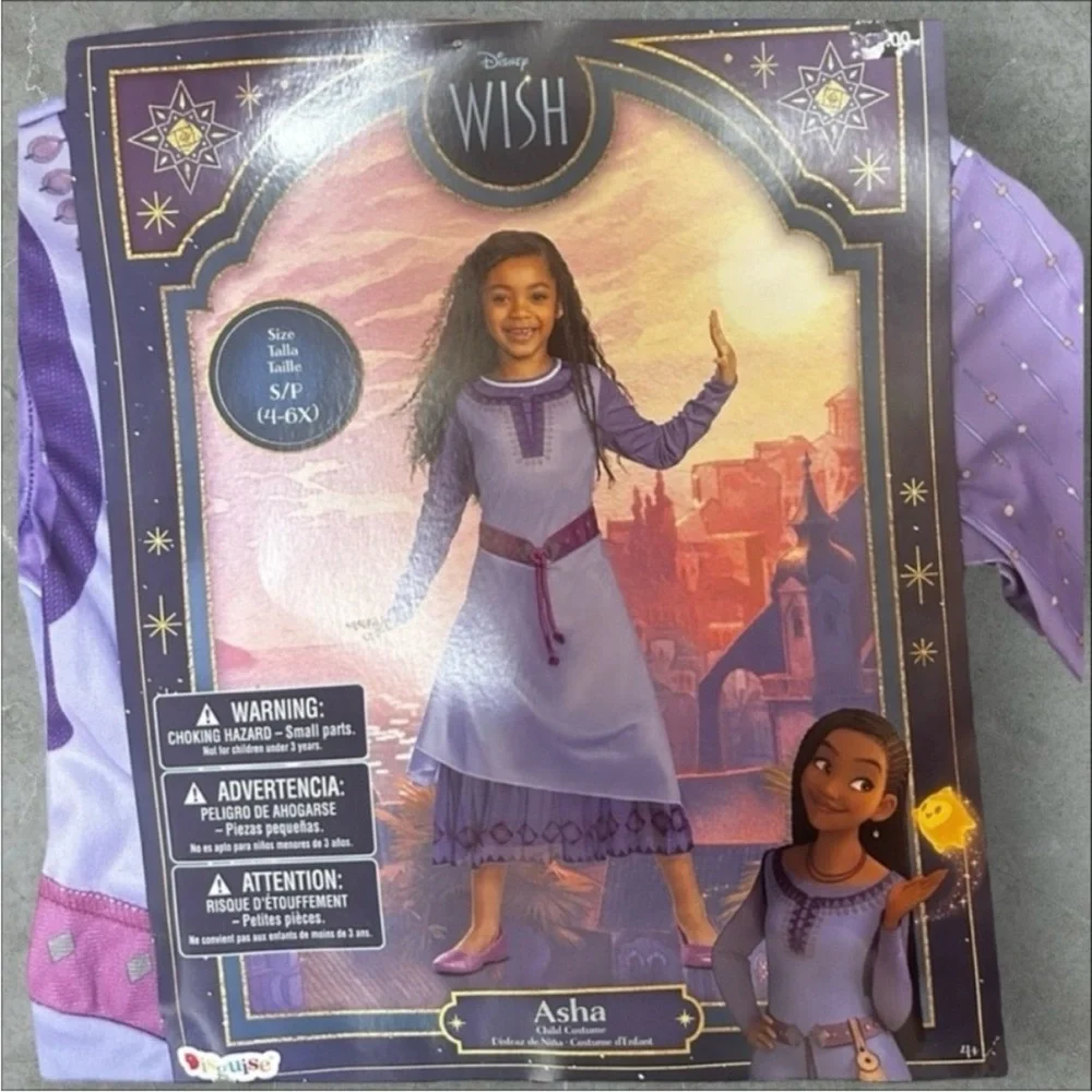 NWT Disney Wish Asha Halloween Costume Kids Size Small - Picture 3 of 9